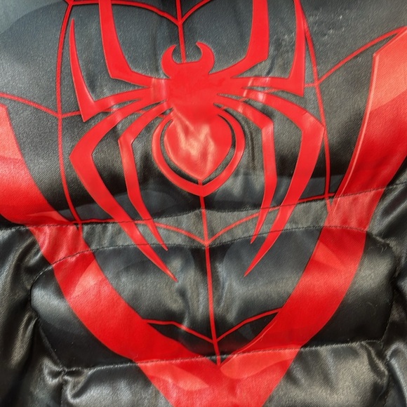 NWT Disney Spider-Man Costume w/Mask, Gloves, and Bulging Muscles - Size 9/10 - Picture 13 of 16